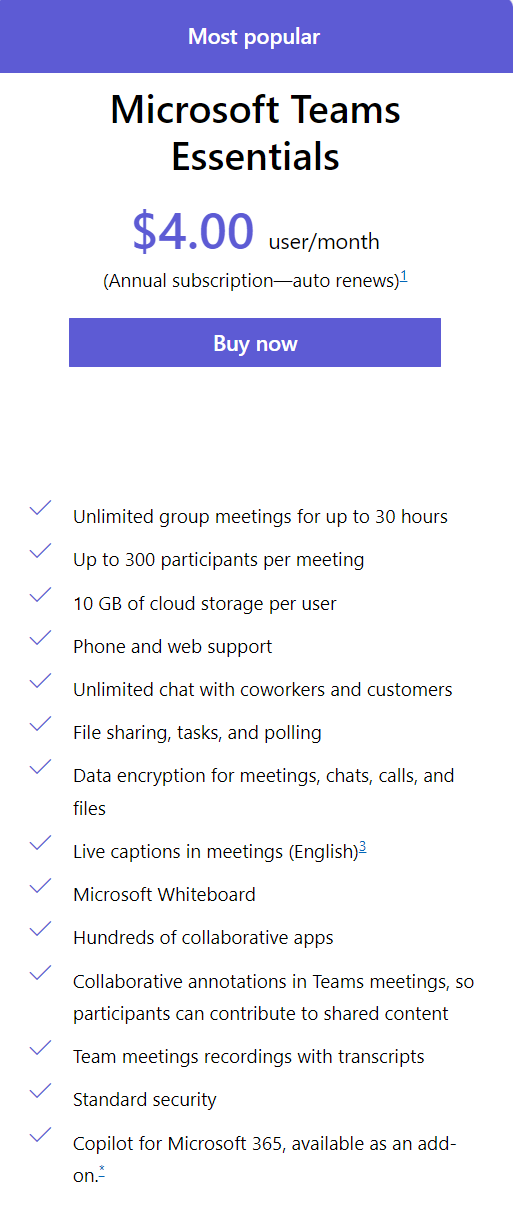 Microsoft Teams Essentials